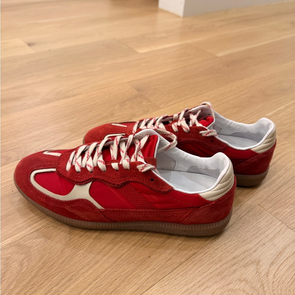 Aloha TB.490 Rife Sheen Red Leather Sneakers - Casual Low-Top - Picture 7 of 7